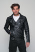 Leather Biker Jacket - Black
